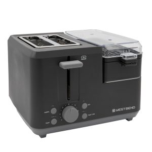 West Bend Multifunctional Breakfast Station 2-Slice Toaster with Egg Cooker and Meat Warmer