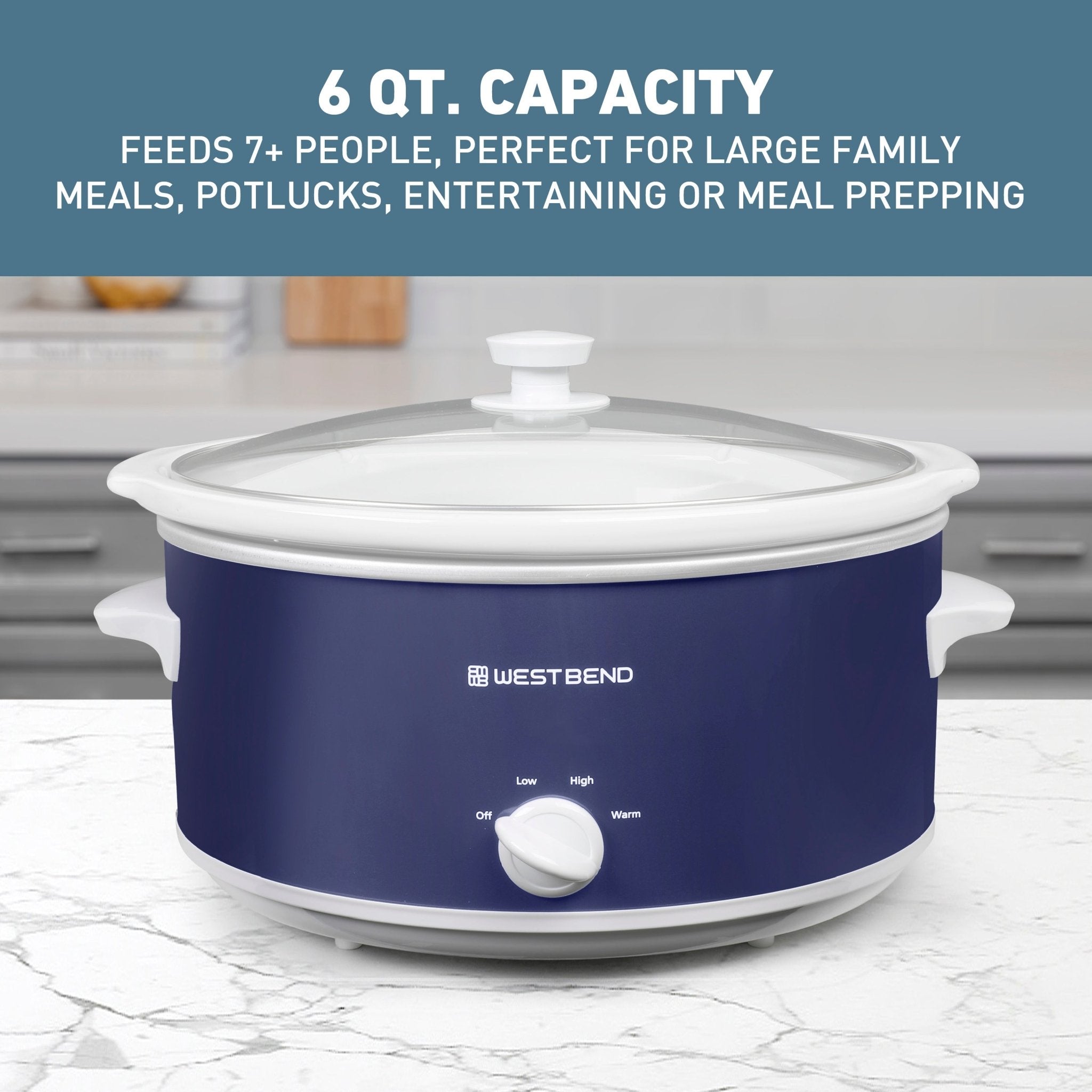 West Bend Slow Cooker, 6 Qt. Capacity - Image 3