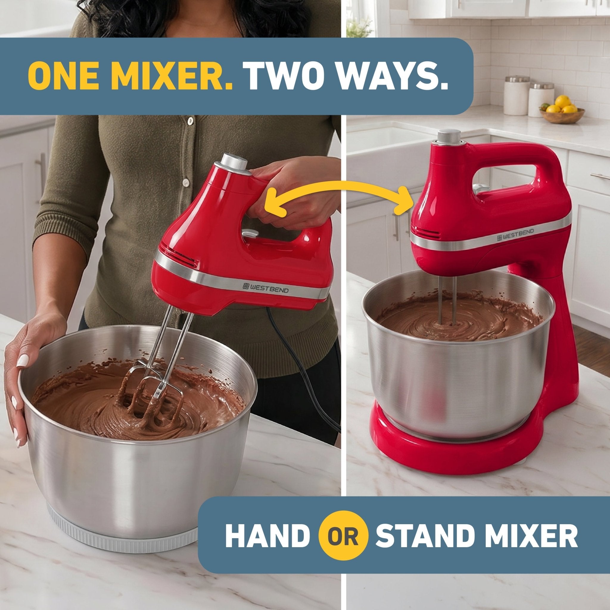 West Bend Two Sweet 2-in-1 Mixer - Image 2
